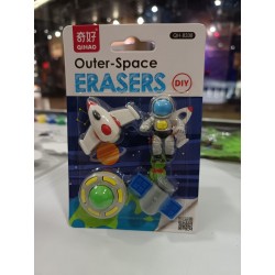 Set de Goma Naves Espacio  - ¡Borra tus errores como un héroe del espacio!