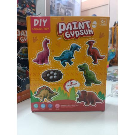 Moldea y Pinta Figuras de Dinosaurios | Kit STEM creativo para niñas y niños