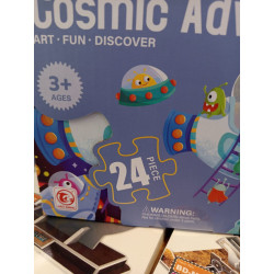 Rompecabezas Cosmic Adventure | Arte Espacial | Juguete STEAM Planetario