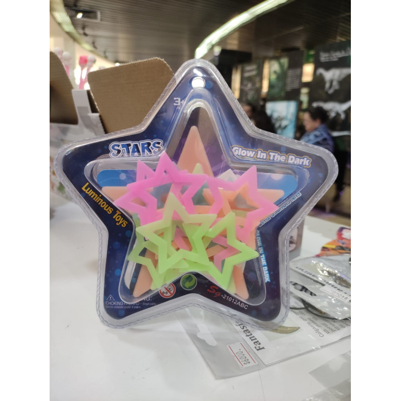 Estrellas Fluorescentes Multicolores 3D | Pack Luminous | Jugueteria Cientifica Ciencia Entretenida