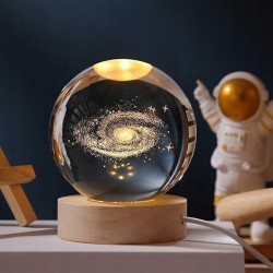 Lámpara 6 cm de Cristal LED Diseño Galaxia