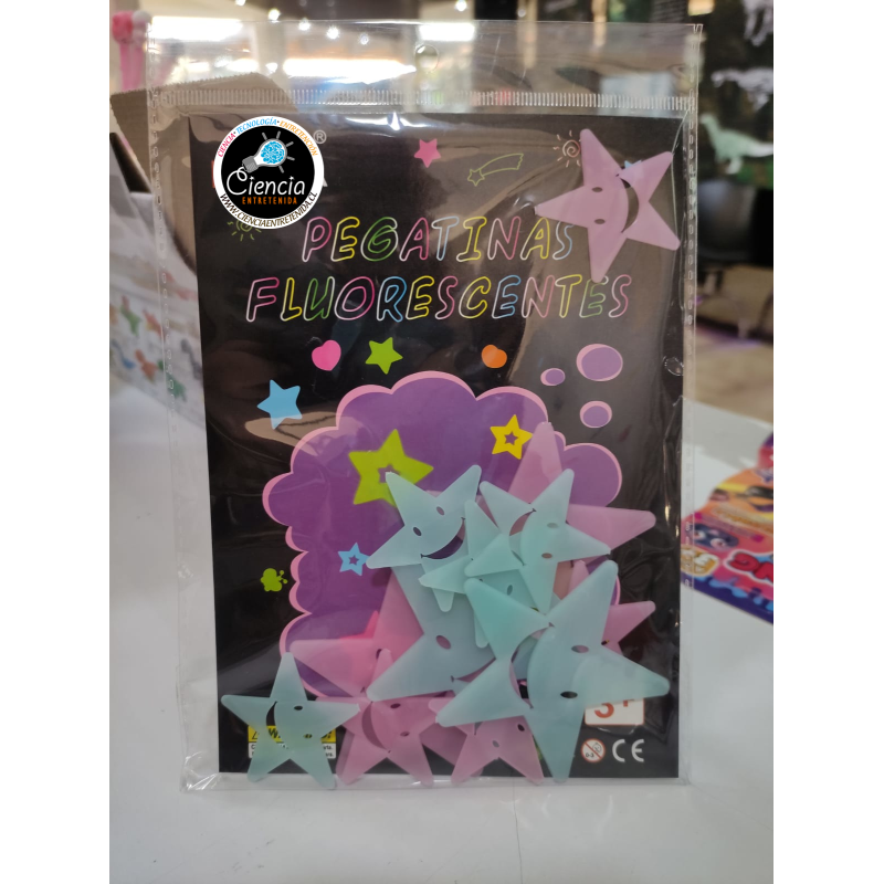 Estrellas Fluorescentes Rosa y Azul| Pack Luminous | Jugueteria Cientifica Ciencia Entretenida