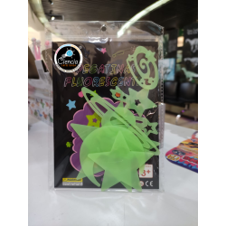 Estrellas SaturnoCometas Asteroides Grandes Fluorescentes Rosa y Azul| Pack Luminous | Jugueteria Cientifica Ciencia Entretenida