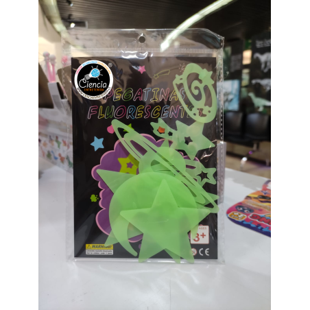 Estrellas SaturnoCometas Asteroides Grandes Fluorescentes Rosa y Azul| Pack Luminous | Jugueteria Cientifica Ciencia Entretenida