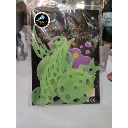 Estrellas Cometas Asteroides Grandes Fluorescentes Rosa y Azul| Pack Luminous | Jugueteria Cientifica Ciencia Entretenida