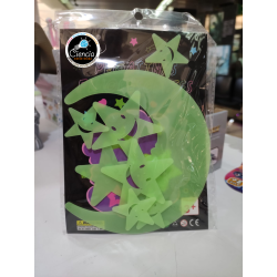 Luna Estrellas  Grandes Fluorescentes verde| Pack Luminous | Jugueteria Cientifica Ciencia Entretenida