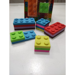 Set de Gomas de Borrar Tipo Bloques Construcción (Brick Erasers) – 8 piezas