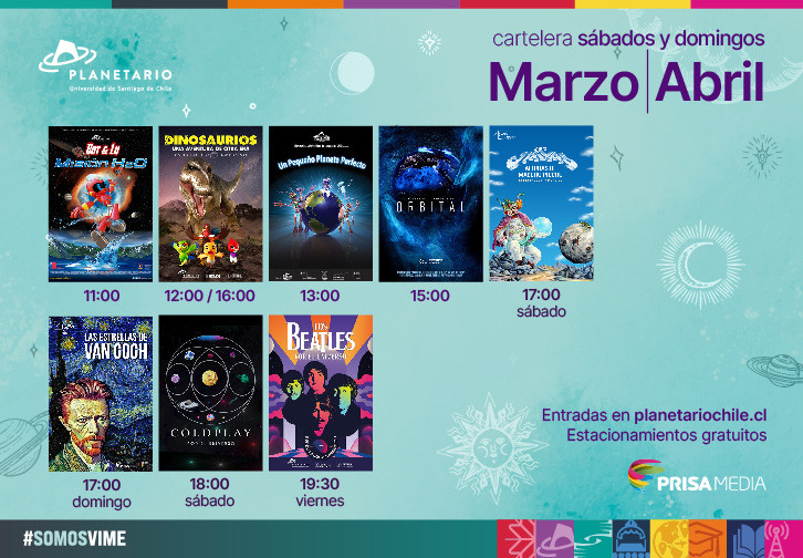 ¡41 Años Mirando las Estrellas! Planetario USACH Estrena Cartelera de Fiestas este 14 de Marzo