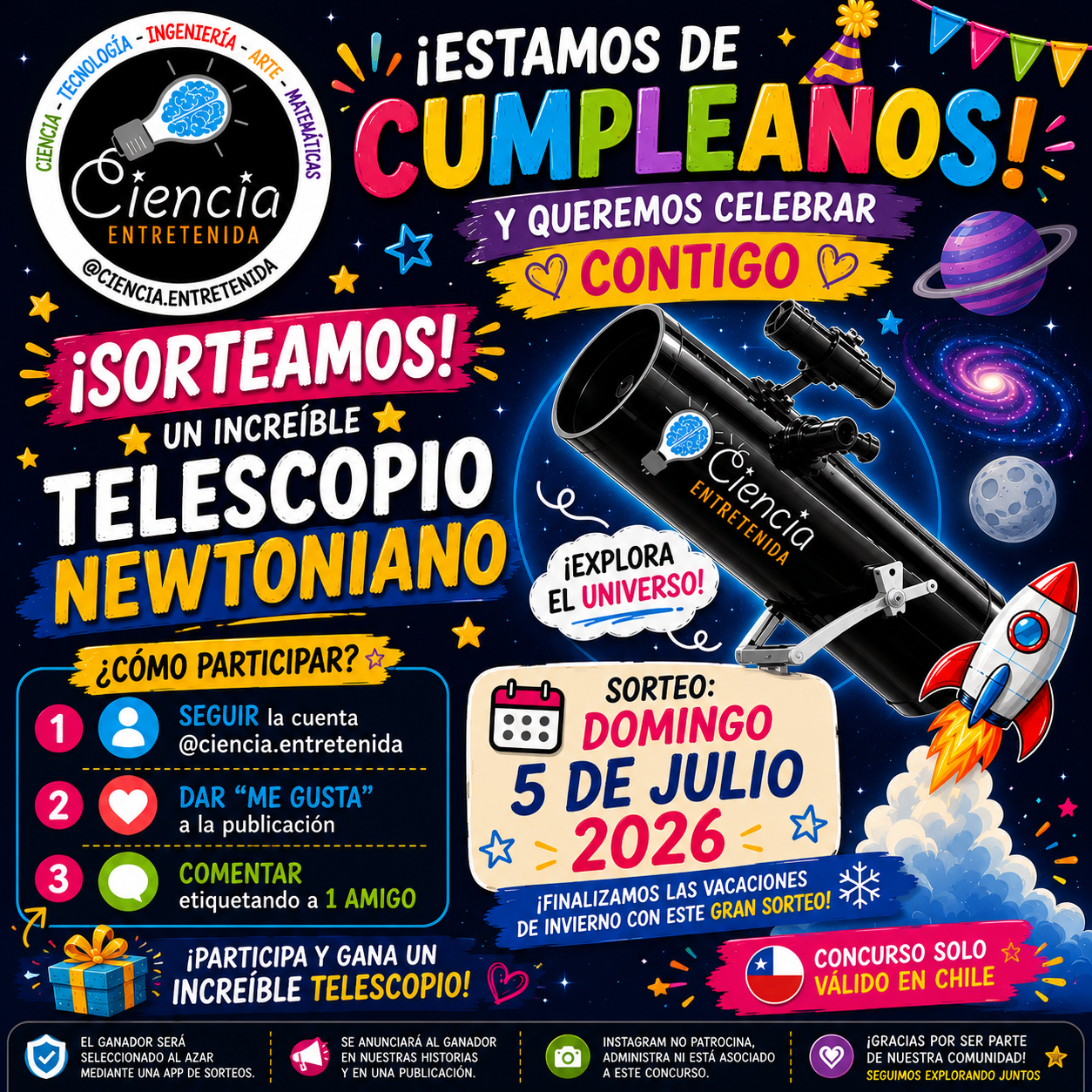¡ESTAMOS DE CUMPLEAÑOS Y QUEREMOS CELEBRAR CONTIGO! 