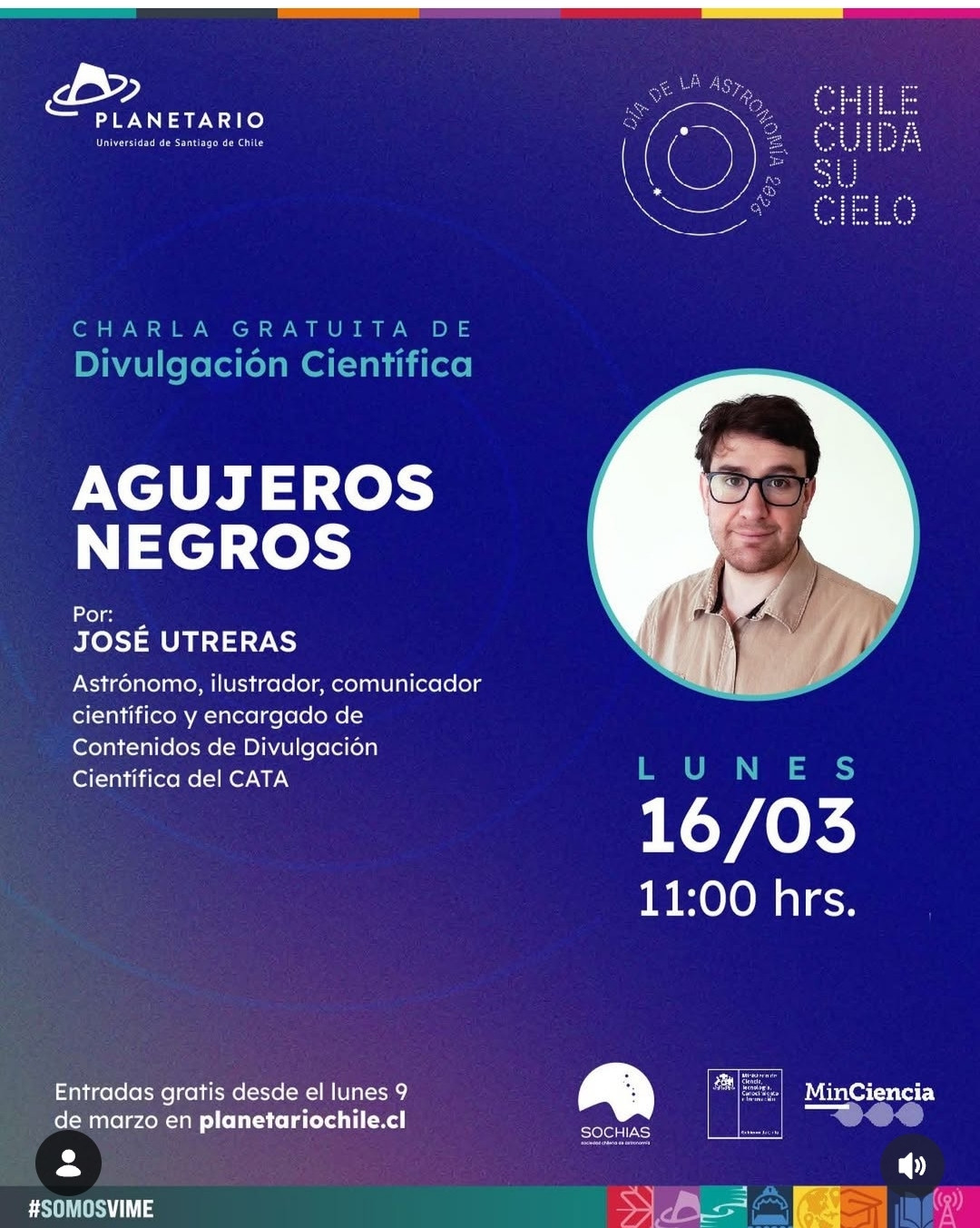  ¡Celebra el Día de la Astronomía en el Planetario USACH! Entrada liberada para charla sobre Agujeros Negros