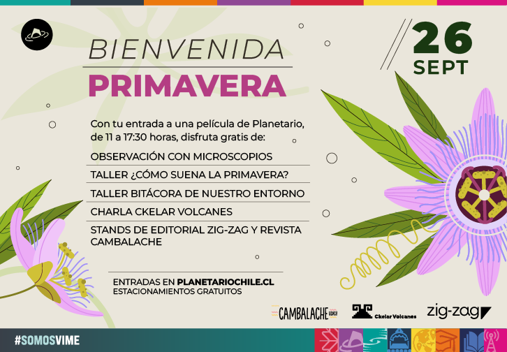 Planetario recibe la primavera con talleres gratuitos, microscopios, experiencias sonoras, charlas y stands